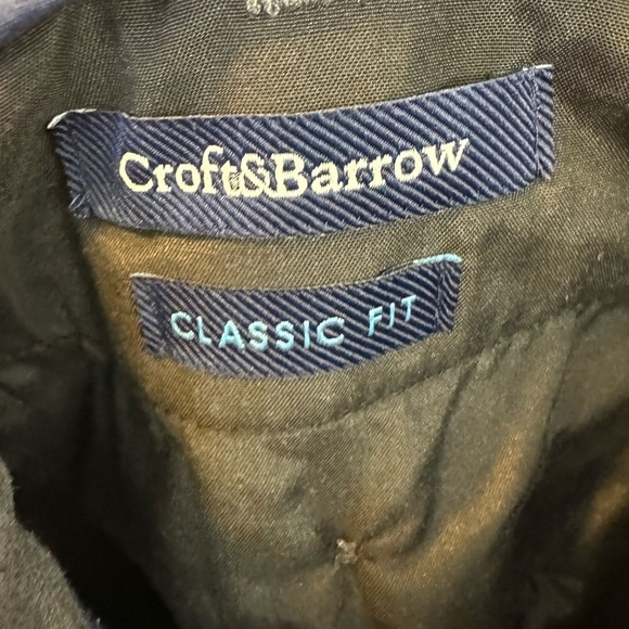 Croft and Barrow Men's Dress Pants Gray Size 36x34 - Picture 8 of 9